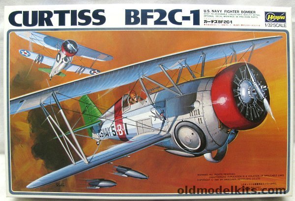 Hasegawa 1/32 Curtiss BF2C-1 - USS Ranger 1934 - (BF2C1), S9 plastic model kit